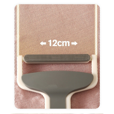 Perie de Indepartarea a Parului si Scamelor,  12 x 15 cm, Maner Confortabil, Alb/Gri