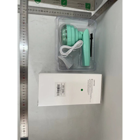 Aparat Pentru Curatat Scame, Par Si Praf,  Trimmer pentru Diferite Tipuri De Material, Cu Lame Din Otel Inoxidabil, Maner Flexibil, Incarcare Prin USB, 13x8 cm, Verde