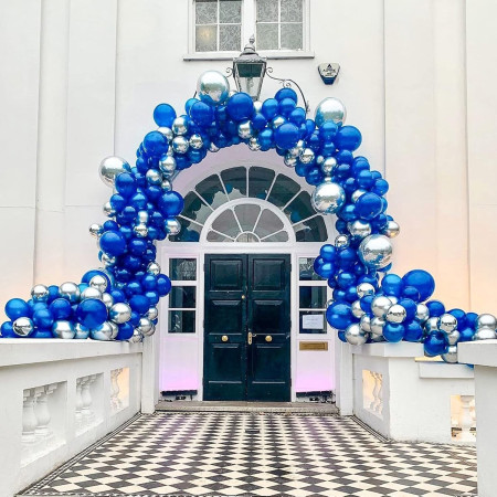 Set 12 Baloane, Cyrax, din Latex Standard, 13 cm, Albastru