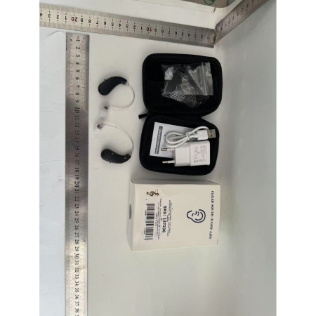 Aparat auditiv retroauricular BTE Reincarcabil, Cyrax, Set 2 bucati Stinga Dreapta, Standard European, Aparat auditiv Cu incarcator, Aparat pentru Auz, 12 x 8.5 x 4 cm, 89 g, Negru