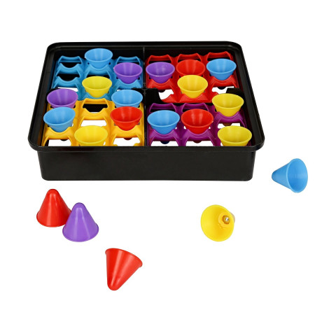 Joc Interactiv pentru Copii, Cyrax, 4 Hats Off, Tabla de Joc, Figurine Palarii, +3 Ani, Multicolor
