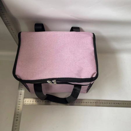 Geanta Termica Cyrax pentru Pranz, Compartimente Telefon si Tacamuri, Multifunctionala, Impermeabila, 24x18x21 cm, Roz