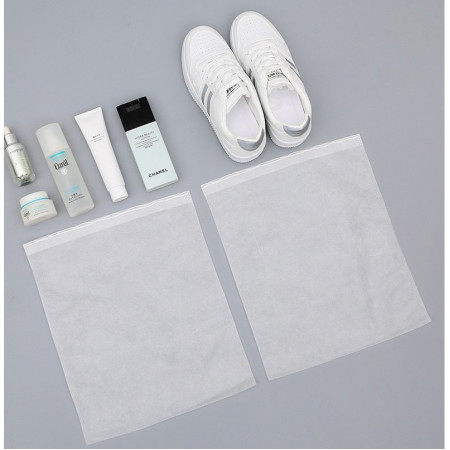 Set 50 de Saci de Depozitare Incaltaminte,  de Protectie, pentru Voiaj, Netesut, Rezistenti la Praf, Protectie Solara, Anti-Ingalbenire, 38x24 cm, Marime Mica, Transparent