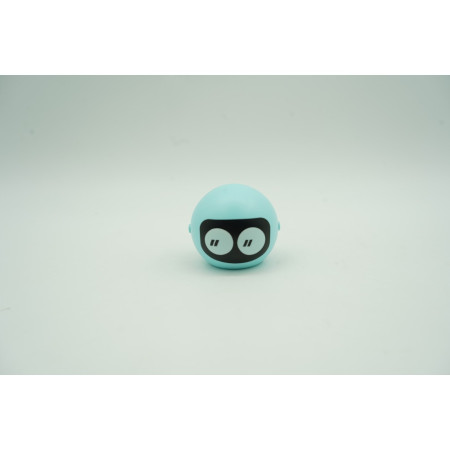 Cyrax Set inteligent de blocuri magnetice pentru copii, 7 piese, cutie depozitare, robotel, albastru