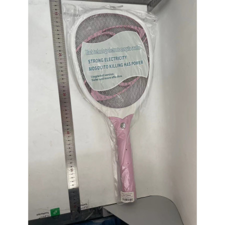 Paleta Electrica pentru Tantari, Muste sau Insecte LED,  Plastic, Casa si Gradina, Anti-insecte, Alb-Roz