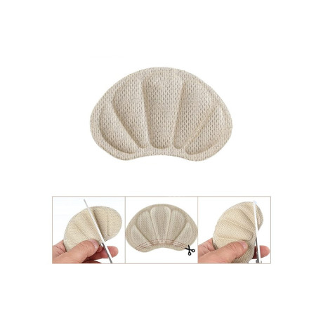 Branturi pentru Incaltaminte,  din Spuma, Universal, Protectie Calcai, Reglare Numar, 6 mm Grosime, Adeziv, Bej