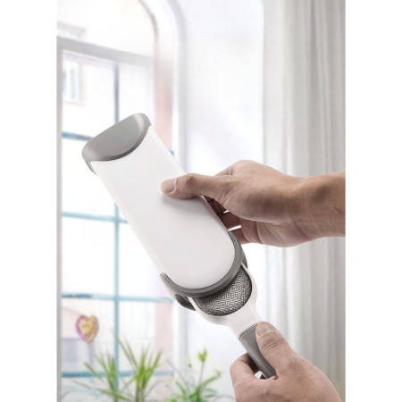 Perie Electrostatica,  Pentru Curatarea Parului de pe Haine si Tapiterii, 2 Fete, Autocuratare, 33 x 7.5 cm, Gri