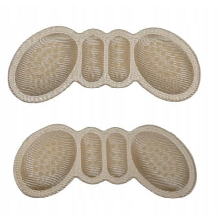 Set 2 Branturi cu Pernute pentru Calcai,  Suport Interior pentru Incaltaminte, Marime Universala, Aderent pe Piele, Crem