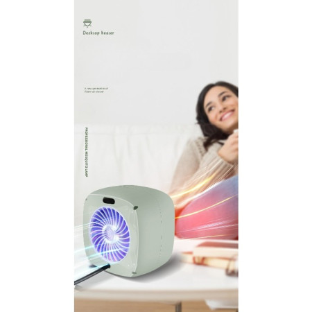 Mini radiator electric portabil  800 W, 2 trepte, 150x120x175 mm, alb