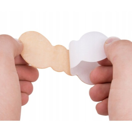 Set 2 Branturi cu Pernute pentru Calcai,  Suport Interior pentru Incaltaminte, Marime Universala, Aderent pe Piele, Crem