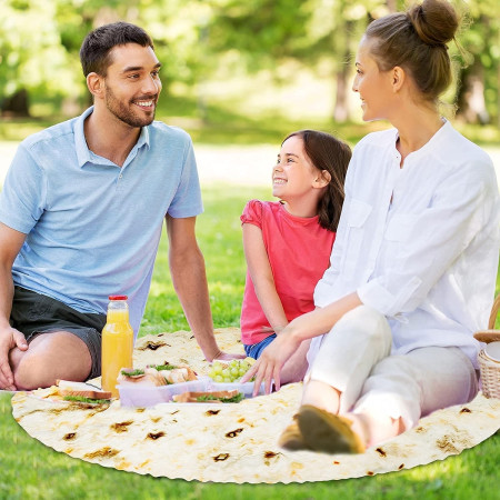 Set patura flanel si caciula  forma lipie, pentru nou-nascuti, material poliester, 85 cm, crem