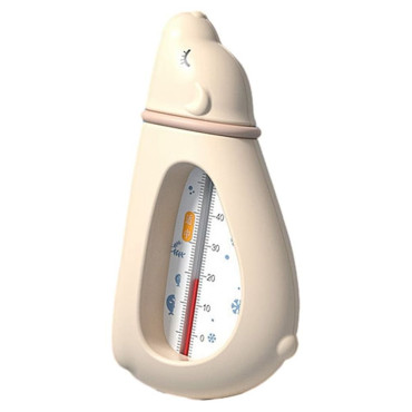 Termometru pentru Baie, Cyrax, Plutitor, Rezistent la apa, Multifunctional, Model Urs Polar, 15x7.5x4 cm, Roz
