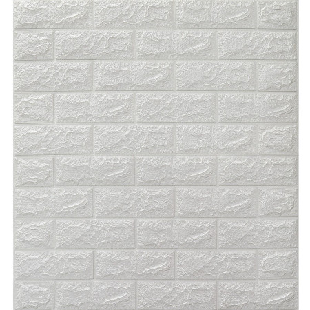 Set 10 Placi de Tapet,  Autoadezive, 70 x 77 cm, 3.5 mm Grosime, Suprafata Acoperita 5.3 mp, din PVC, Model Caramida, Gri