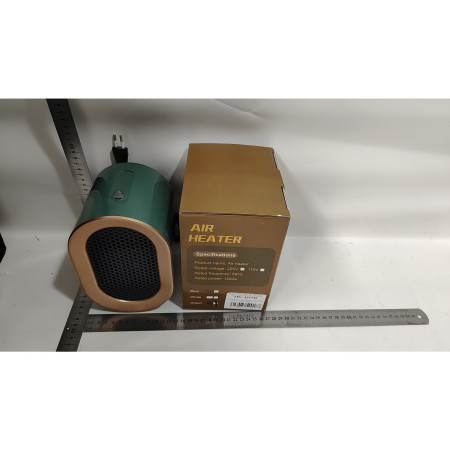 Radiator mini Incalzitor,  Element de Incalzire PTC, Putere 1200 W, Radiator cu termostat reglabil, 19.5 x 12.5 x 12.5 cm, 800 g, Verde