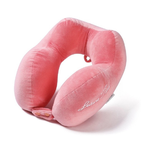 Perna de Calatorie,  Pentru Gat, din Bumbac, cu 4 Cocoase, Ajustabila, Roz