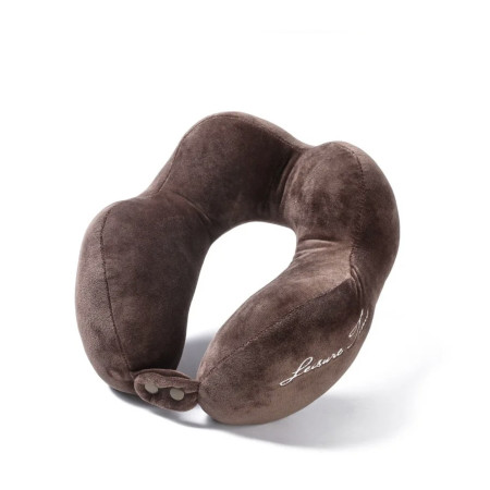 Perna de Calatorie,  Pentru Gat, din Bumbac, cu 4 Cocoase, Ajustabila, Maro