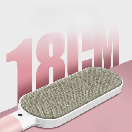 Perie Electrostatica,  Pentru Curatarea Parului/Scamelor de pe Haine si Tapiterii, 2 Fete, Autocuratare, 31 x 8.5 cm, Roz