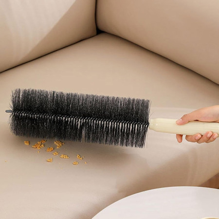 Perie Multifunctionala 2in1,  de Curatare a Prafului, 38 x 11 cm, Perie si Burete, Crem