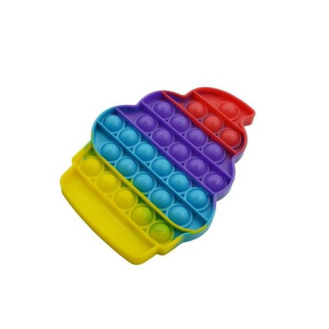 Cyrax Jucarie antistres din silicon, Pop it Now and Flip It, Briosa, Multicolor
