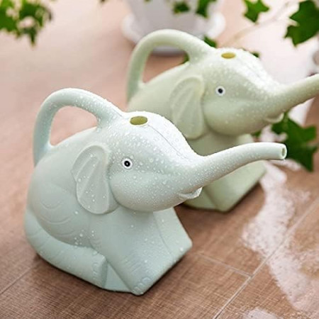 Stropitoare pentru Copii,  in forma de Elefant, 1500 mL, pentru Udat Plante, 19.5x17x11.8 cm, Albastru