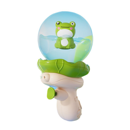 Pistol cu Apa pentru Copii, Cyrax, Multifunctional, Capacitate 250 mL, Model Broscuta, 15.6x8x8.6 cm, ABS, Verde