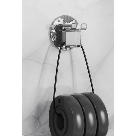 Suport Multifunctional 2 in 1, Pahar si Suport pentru Periuta de Dinti,  Plastic, Dimensiune: 10.4 x 7.3 x 7.3 cm, Albastru