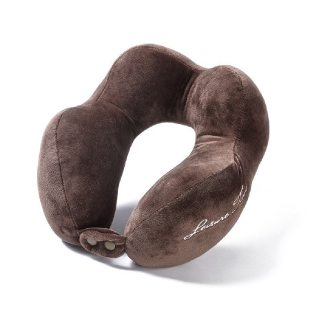Perna de Calatorie,  Pentru Gat, din Bumbac, cu 4 Cocoase, Ajustabila, Maro