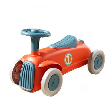 Masinuta Ride-On Cyrax, cu Sistem Anti-Rasturnare, Claxon pe Volan, 1-6 Ani, 60 x 28 x 34 cm, Rosu-Albastru