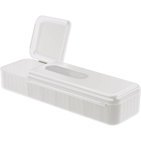 Cutie Organizatoare pentru Cabluri,  din Plastic, 28 x 9 x 6 cm, Alb
