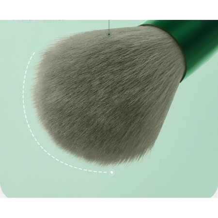 Set 13 pensule pentru machiaj, Cyrax, super soft, makeup profesional/incepatori, verde