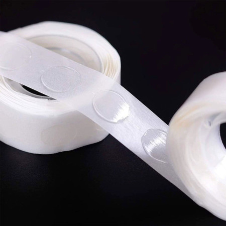 Rola Dubla-Adeziva, Cyrax, pentru Lipit Baloane, 100 de Buline cu Diametru 1.2 cm, Transparent