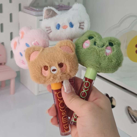 Luciu de Buze, Kevin&Coco, Animat de Plus, Model Pisica, Alb