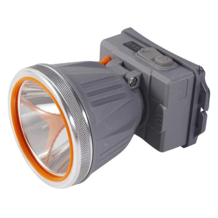 Lanterna LED de Montat pe Cap,  cu Raza Lunga de Zoom, Reincarcabila USB, Far Telescopic, Rezistent la Apa, Reglabil, pentru Pescuit in Aer Liber, Camping, Lumina Puternica, Lanterna, 10.5x8x6.5 cm, Gri