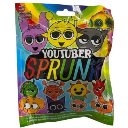 Mini Figurina Sprunki, Cyrax, MisteryBox, 6 Personaje Diverse de Colectionat, 7.3 - 9 cm, Multicolor