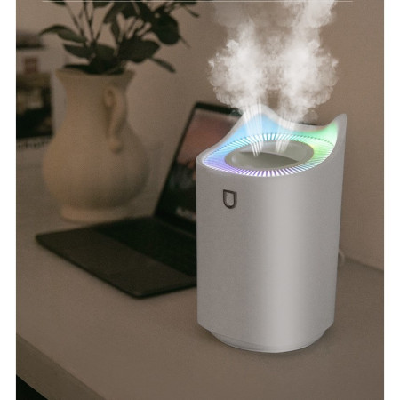Umidificator cu duza dubla,  de capacitate mare 3L, alb