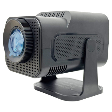 Video Proiector Portabil HY320 MINI,  Inteligent pentru Jocuri, Ultra HD 1920 x 1080, Wireless, Compatibil cu Android/iOS, AC, 17 x 10 x 9 cm, Negru