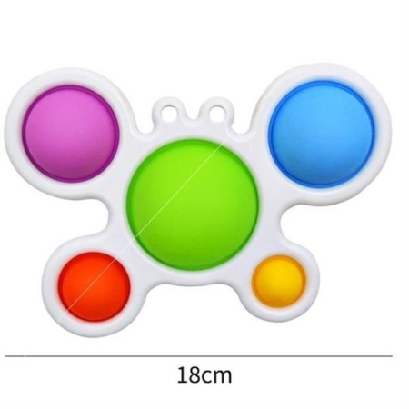 Jucarie Antistres Cyrax - Fidget Toy, Simple Dimple, Crab, Multicolor