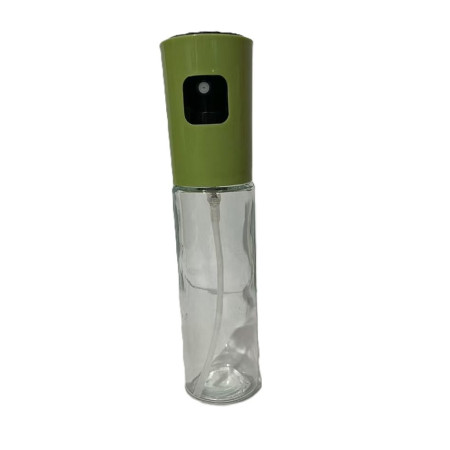 Pulverizator Ulei, Otet, Cyrax, din Sticla, 100 ml, Reincarcabil, 18.3 x 4.3 cm, Masura 90 ml, Capac Mat, Verde