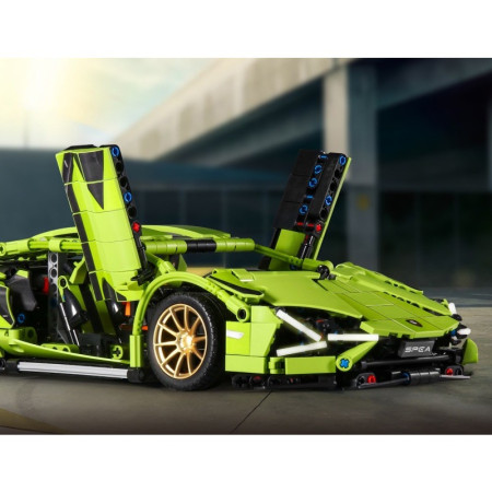 Joc de Construit, Cyrax, Model Lamborghini, 1280 Piese, +6 Ani, Verde
