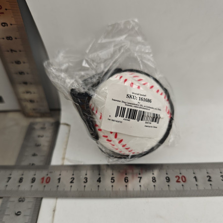 Minge Saltareata Hiperelastica, Cyrax, Model Minge de Baseball cu Fixare de Mana, Space Moon Ball foarte Elastica, Antistress pentru Copii, Diametru 66 mm, Alb