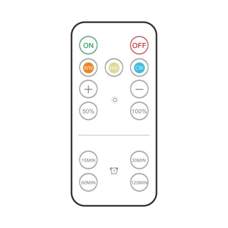 Lampa Led  Fara Fir, cu Baterii, 3 Culori de Lumina, cu Telecomanda, din Plastic, Alb