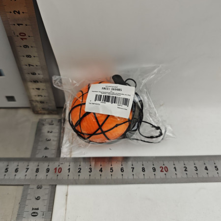 Minge Saltareata Hiperelastica, Cyrax, Model Minge de Basket cu Fixare de Mana, Space Moon Ball foarte Elastica, Antistress pentru Copii, Diametru 66 mm, Portocaliu