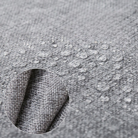 Cutie de Depozitare Pliabila,  24 L, din Bumbac si In, 40x30x20 cm, Fereastra Frontala, 2 Usi de Acces cu Fermoar Bidirectional, Cadru Metalic, Suport Baza Stabil din Plastic, Gri