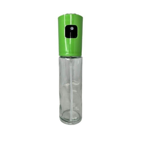Pulverizator Ulei, Otet, Cyrax, din Sticla, 100 ml, Reincarcabil, 18.3 x 4.3 cm, Masura 90 ml, Capac Mat, Verde