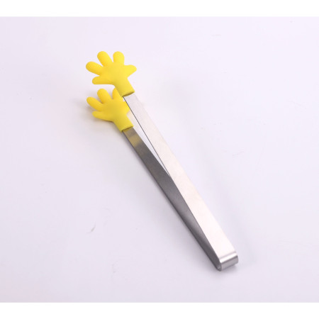 Cleste Creativ pentru Mancare, Cyrax, Model Manute din Silicon, 14.5x3 cm, Rezistent la Temperaturi Inalte si Coroziune, Galben