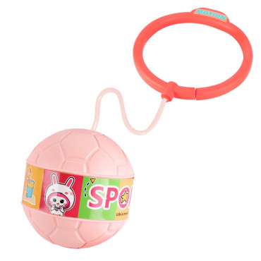 Minge pentru Sarit, Cyrax, Tip Coarda Hula Hoop, Cerc 12 cm, Coarda 52 cm, Minge 12 x 11 cm, Functie Iluminat, 4-6 Ani, Plastic, Roz