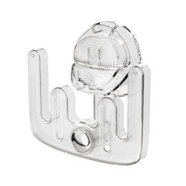 Suport pentru Incaltamintea de Casa,  fara Perforare, Montare pe Perete, Prindere Adeziva, 11.6x11x4.8cm, Transparent