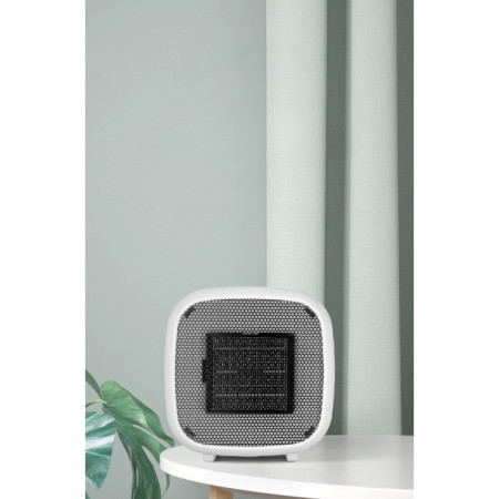 Mini radiator electric portabil  800 W, 2 trepte, 150x120x175 mm, alb