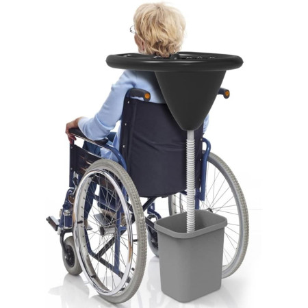 Set Gonflabil pentru Spalat pe Cap, Cyrax, pentru Copii, Femei Insarcinate si Varstnici, 81 x 60 x 38 cm, Ajustabil, Negru