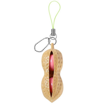 Cyrax Jucarie breloc aluna antistres, Peanut Fidget Toy, Crem